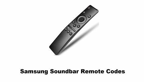 samsung soundbar remote manual
