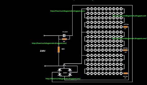 50 led light circuit diagram 230v