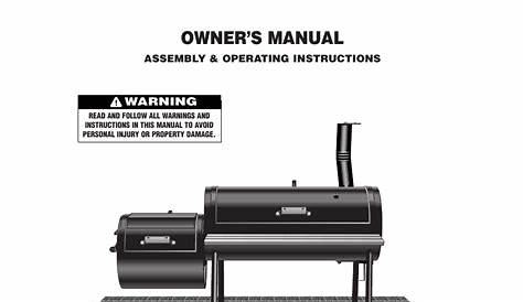 Brinkmann Smoke N Grill Manual