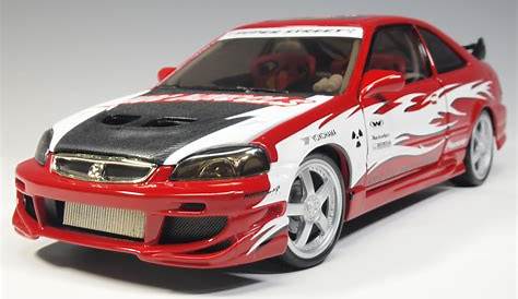 33411 e33411 Honda Civic black Fast & Furious Movie | Scale Model