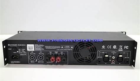 crown xls1500 power amplifier