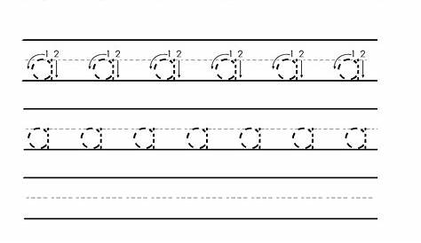 lowercase practice sheets