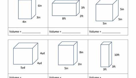 volume practice worksheet answers