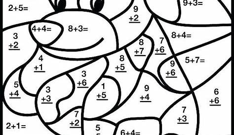 color by number multiplication printable