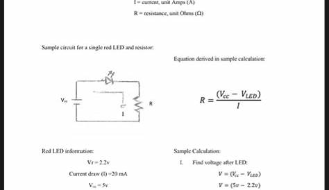 Solved OHM's Law Worksheet Ohm's law V-IR V- voltage, unit | Chegg.com