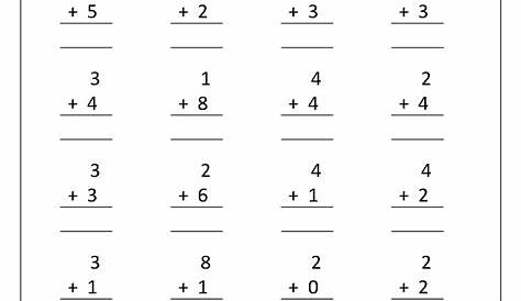 Math Problems For Kindergarten Printable