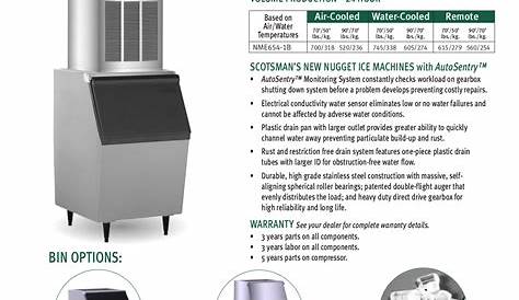Download free pdf for Scotsman NME654 Ice Machine Other manual