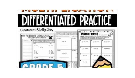 Multiplying by Powers of 10 Worksheets by Shelly Rees | TpT