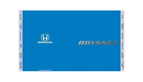 2016 Honda Odyssey Owner's Guide PDF Manual (80 Pages)