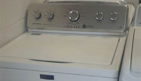 Maytag commercial technology washer stainless steel drum with agitator