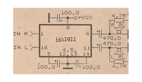 tda2822 audio amplifier circuit diagram