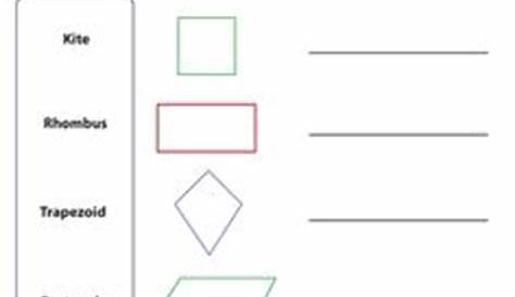 identifying quadrilaterals worksheets