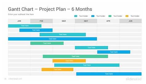 Gantt Charts Diagrams PowerPoint Presentation Template - SlideSalad