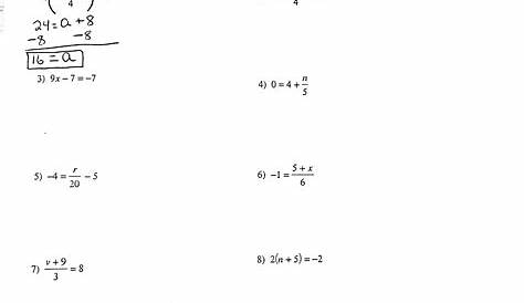 linear equations fractions worksheets