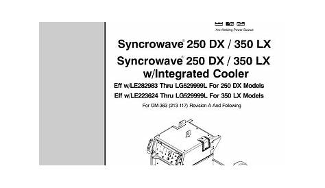 miller syncrowave 350 lx manual pdf