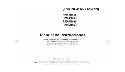 samsung ppm42m6hb user manual