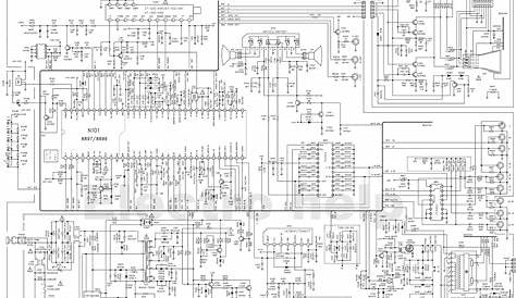 Schematic Diagrams: Colour TV Circuit diagram - using TDA8899 system