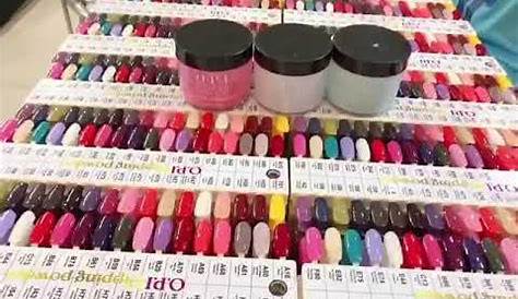 OPI Dipping Samples Chart - 100 Colors - YouTube