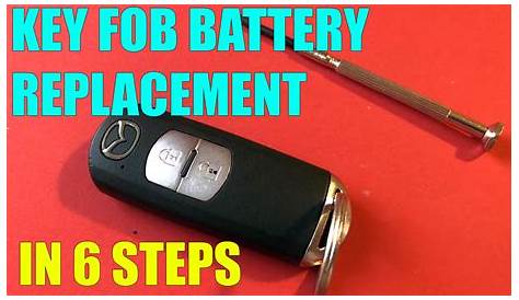 How to replace the key fob battery Mazda 3, Mazda 6, CX-5, CX-3, CX-7