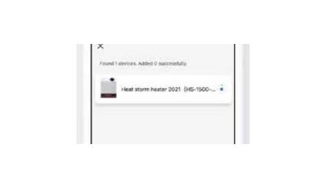 HEAT STORM HS-1000-WX-WIFI 1000 Watt Smart Heater User Manual