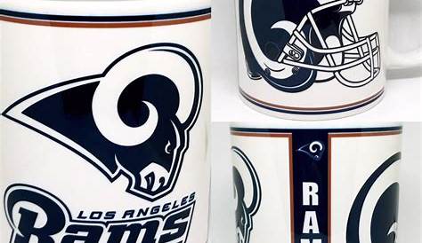 Custom Made Los Angeles Rams 11oz Coffee Cup Personalized with your name.