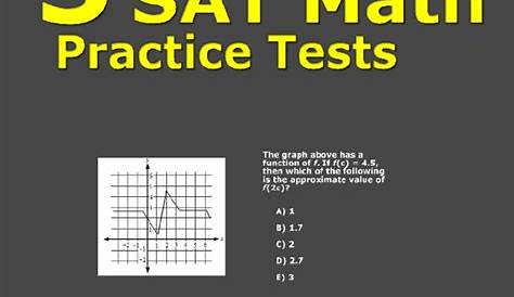 Free Printable Sat Math Test From 5 Sat Math Practice Tests | Sat