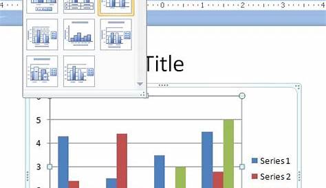 POWERPOINT Select the chart. Click the Design tab under Chart Tools.Click the chart layout you