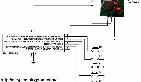 433mhz rf transmitter circuit diagram