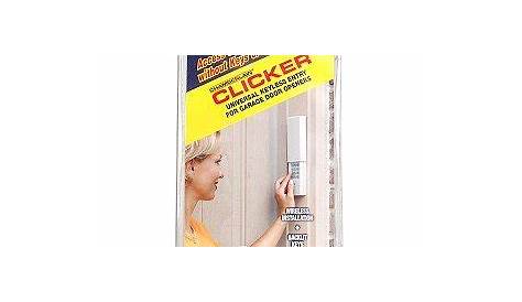 clicker manual garage door opener