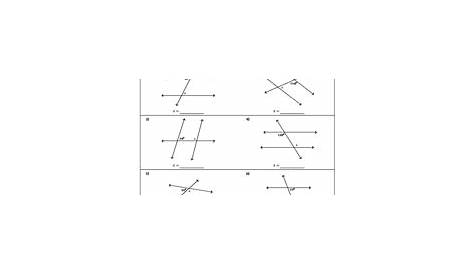 interior angles worksheets