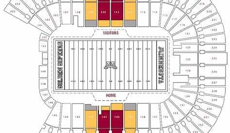gopher football seating chart