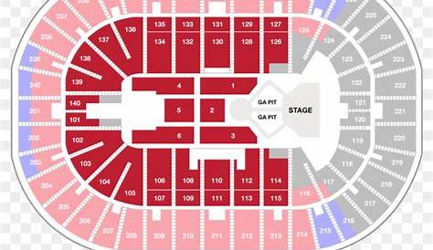 Section 101 - Gila River Arena Seating Chart With Seat Numbers, HD Png