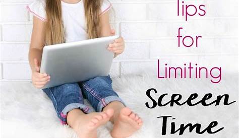 reasonable guidelines to limiting screen time