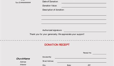 Email Donation Receipt Template Simple : Receipt Forms