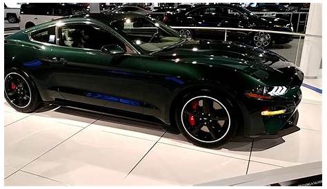green and black mustang