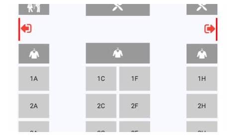 american airlines airplane seating chart