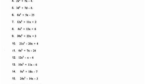 50 Factoring Polynomials Worksheet Answers