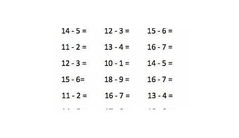 Subtraction Practice for Kindergarten and First Grade | Subtraction practice, Math activities