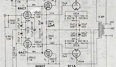 811a tube amplifier schematic