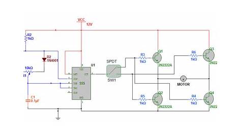 dc motor position control circuit diagram