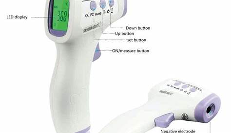 Hetaida HeTaida IR Thermometer with Fever Color Alarm 8813 Htd8813C