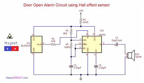 door sensor circuit diagram