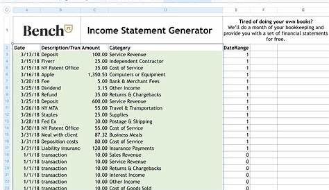 list of chart of accounts in excel