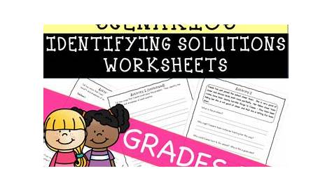 problem solving worksheets therapy