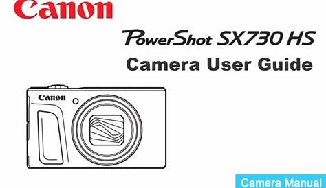 canon powershot sx740 hs manual