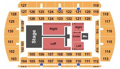 bojangles coliseum seating chart with rows