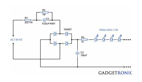 led light circuit diagram 12v