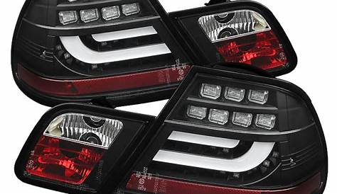 Spyder Black Lightbar Style LED Tail Lights for 2000-2003 BMW 325i