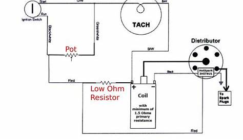 how to wire tachometer diagram