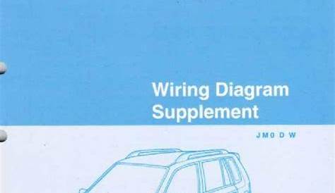 Mazda 121 (DW) 10/2000 Factory Wiring Diagram Manual Supplement Mazda